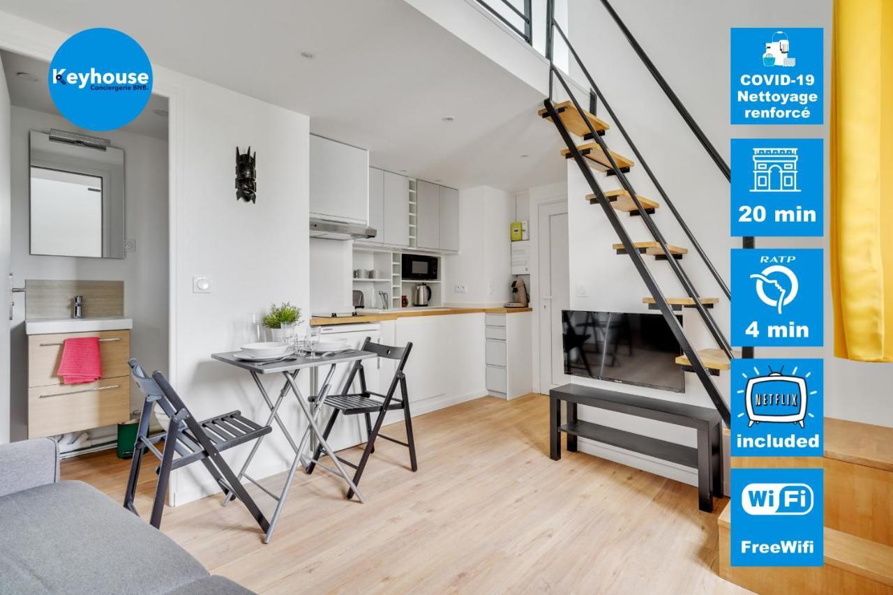 Studio Mezzanine 3-4 Pers Tout Equipe Wifi Apartment Montreuil  Luaran gambar